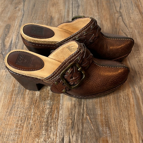 Frye - Candice Woven Leather Clog - Women’s 6.5 - Picture 1 of 12